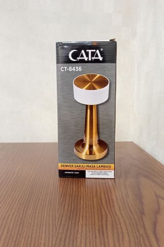 Cata Denver Şarjlı Dim Edilebilir Masa Lambası CT-8436 Tek Anahtarla 3 Renk Yanma Modlu