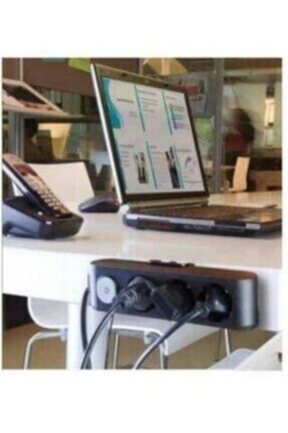 Multi-let Siyah 6'lı Topraklı Çocuk Korumalı Grup Priz-2 Metre