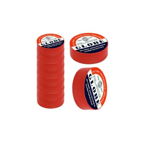 0.13MMX19MMX10M PLASTİK BANT KIRMIZI