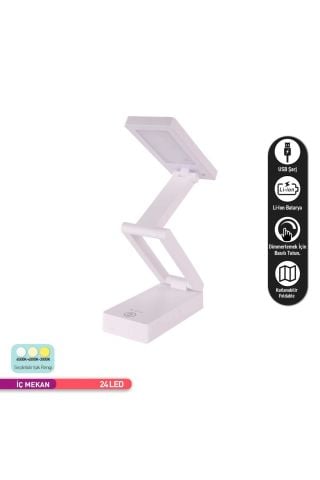 ACK Şarjlı Dokunmatik LED Masa Lambası, Ayarlanabilir