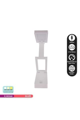 ACK Şarjlı Dokunmatik LED Masa Lambası, Ayarlanabilir