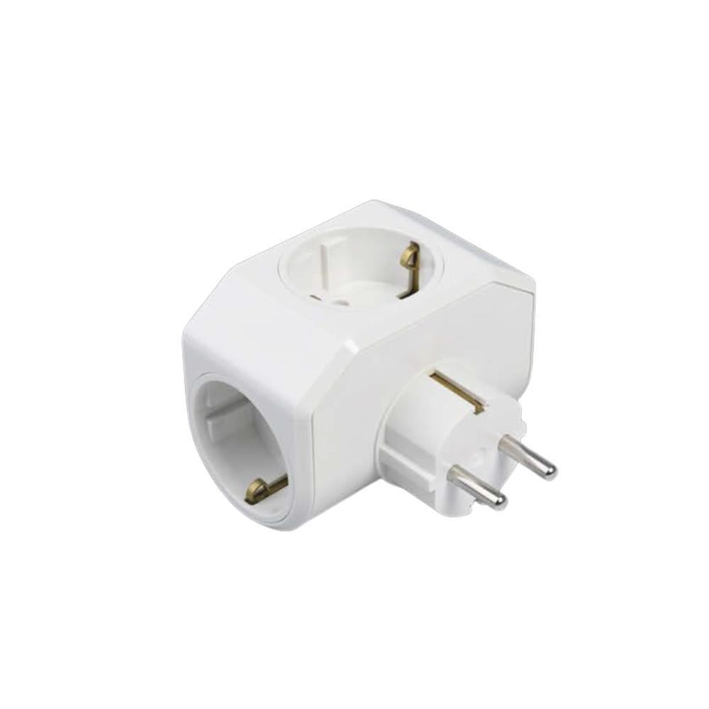 VİKO TOPRAKLI 3LÜ FİŞ-PRİZ BEYAZ YONCA PLUS