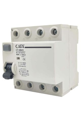 Cata 4x40 300 Ma Trifaze Kaçak Akım Rolesi CT-9643