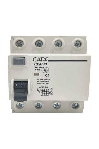 Cata 4x40 30 mA Trifaze Kaçak Akım Rolesi CT-9642