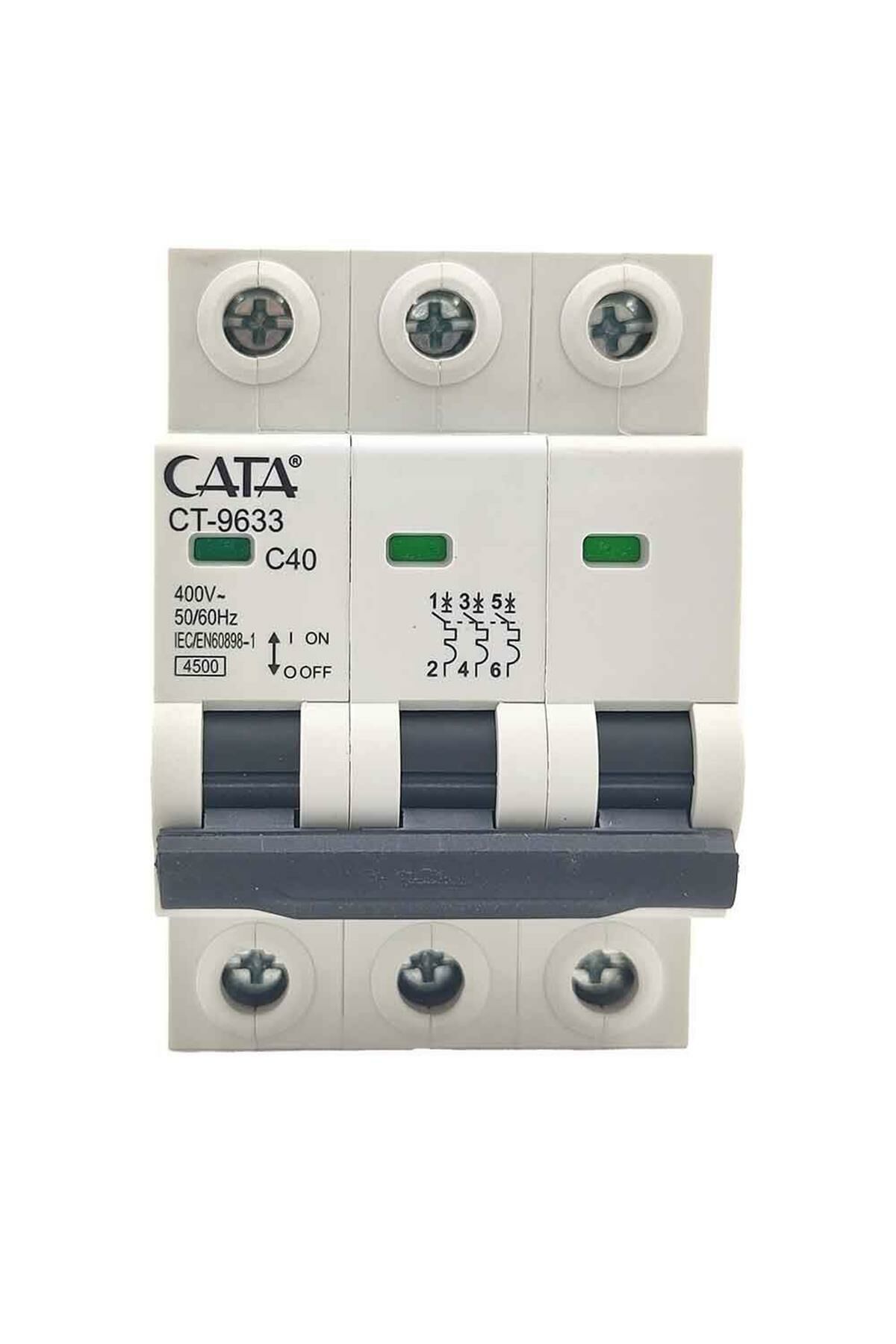 Cata 3X40 Amper K Otomat Trifaze Sigorta Ct-9633