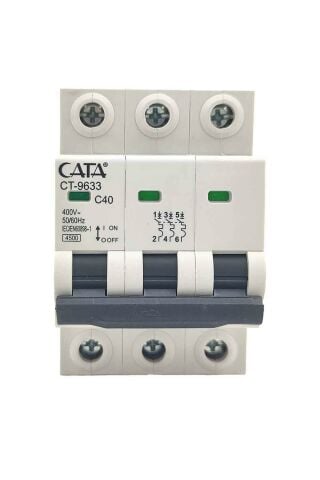 Cata 3X40 Amper K Otomat Trifaze Sigorta Ct-9633