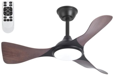 BERN LEDLİ TAVAN VANTİLATÖRÜ AHŞAP (KUMANDALI)