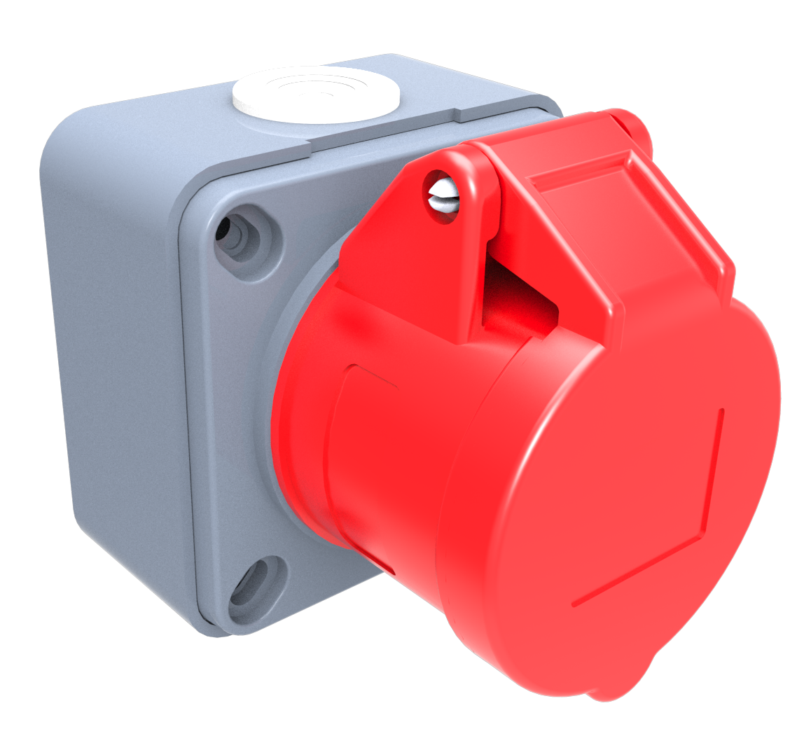 CEE NORM 16A 380V IP44 4K.DUVAR PRİZİ