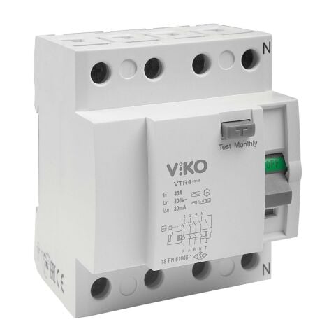 4x32A 300mA KAÇAK AKIM RÖLESİ VİKO