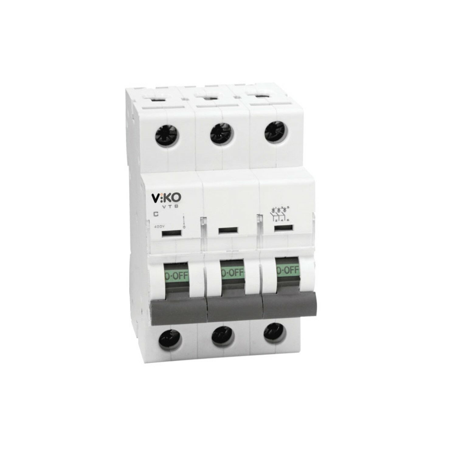 3x10A C TİPİ W OTOMAT 4,5kA VİKO