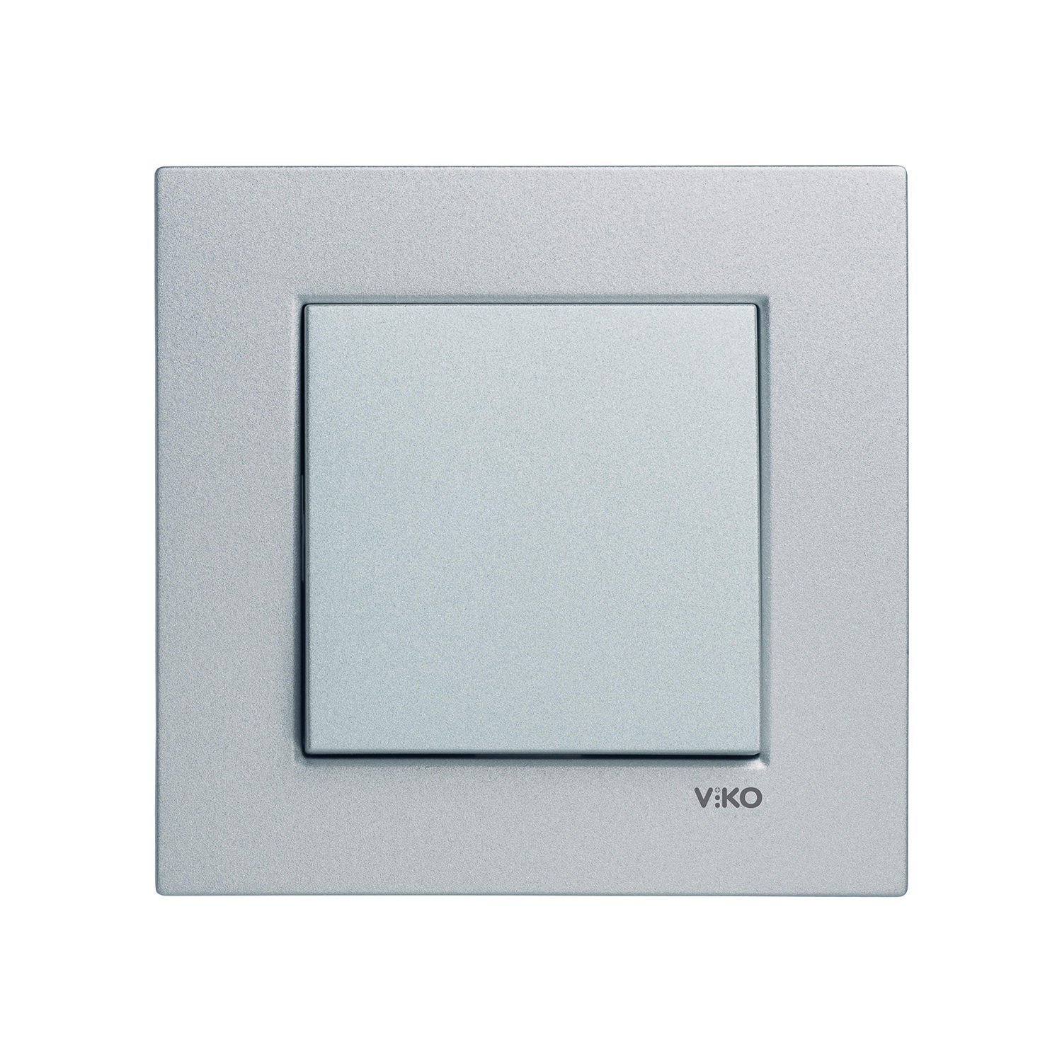 Viko Artline Novella Gümüş Tekli Anahtar Çerçeveli - 92605001