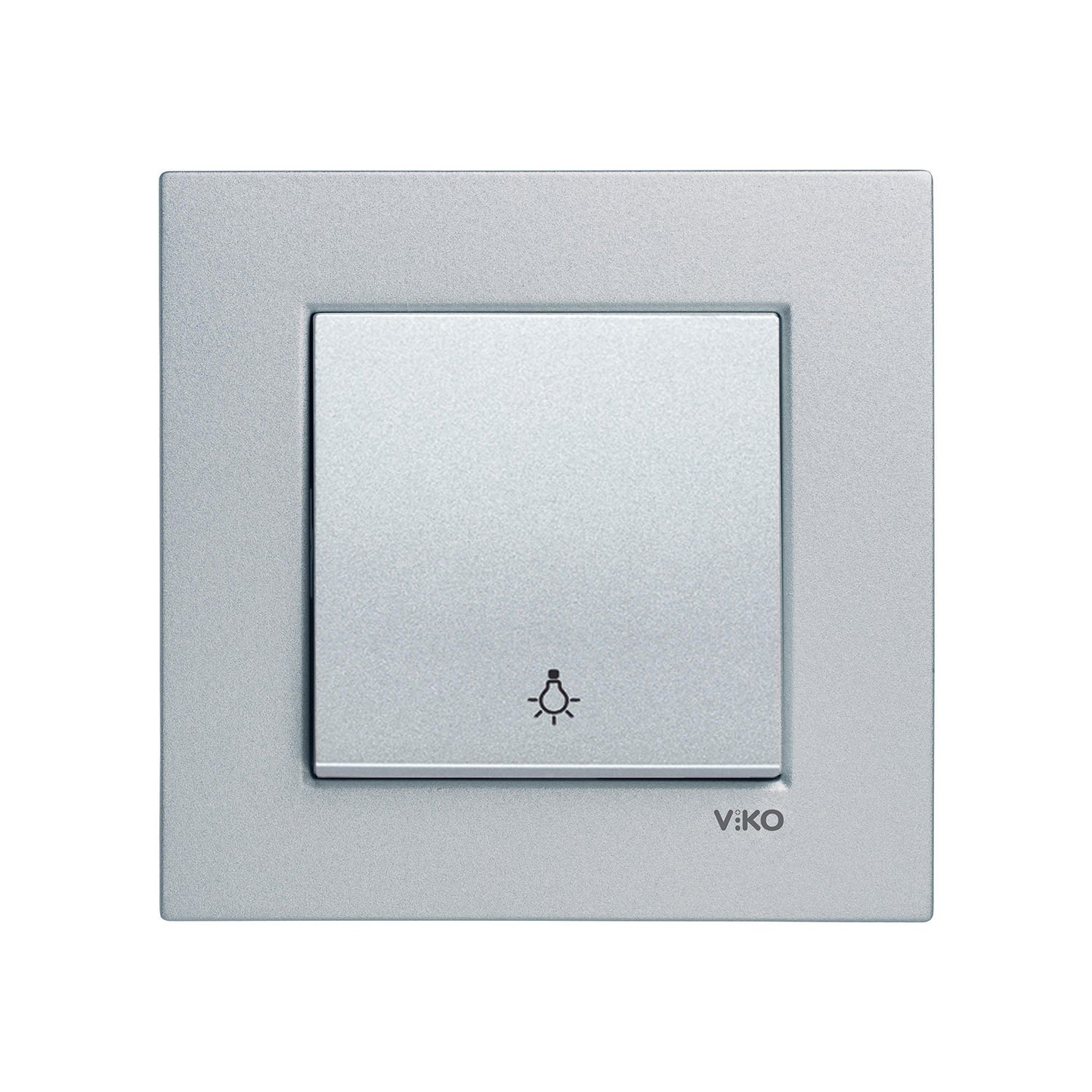 Viko Artline Novella Gümüş Light Anahtarı Çerçeveli - 92605003