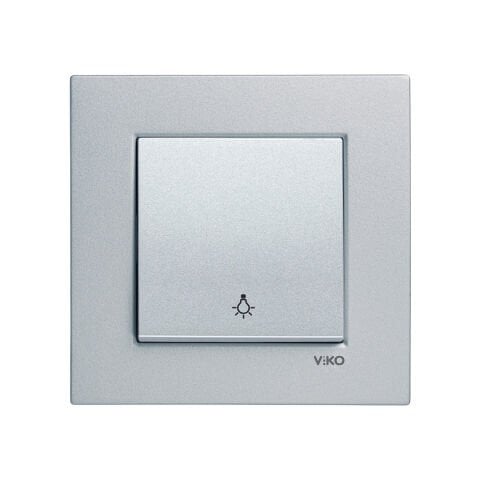 Viko Artline Novella Gümüş Light Anahtarı Çerçeveli - 92605003