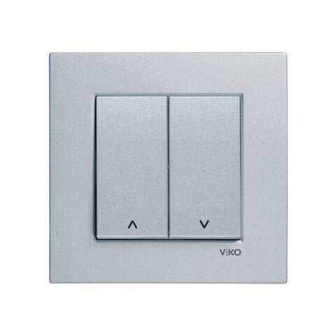 Viko Artline Novella Gümüş Jaluzi Kumanda Anahtarı Çerçeveli - 92605016