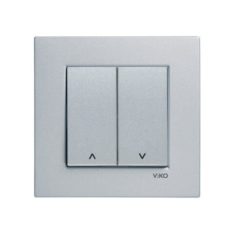 Viko Artline Novella Gümüş Jaluzi Kumanda Anahtarı Çerçeveli - 92605016