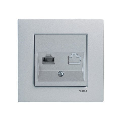 Viko Artline Novella Gümüş Tekli Data İnternet Çerçeveli - 92605032