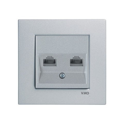 Viko Artline Novella Gümüş İkili Data İnternet Çerçeveli - 92605032