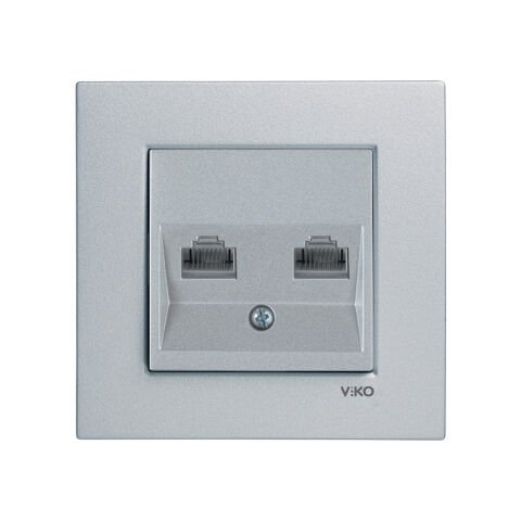 Viko Artline Novella Gümüş İkili Data İnternet Çerçeveli - 92605032