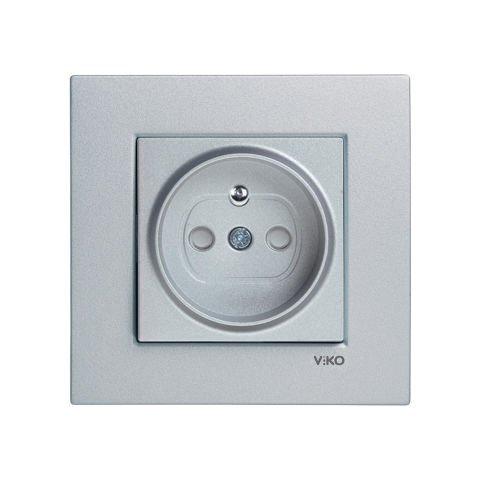 Viko Artline Novella Gümüş UPS Topraklı Priz Ç.K. Çerçeveli - 92605045