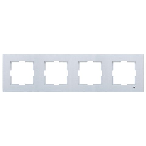 Viko Artline Novella Gümüş Dörtlü Çerçeve 92190604