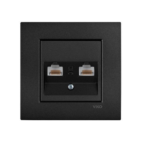 Viko Artline Novella Siyah İkili Data İnternet Çerçeveli - 92605532