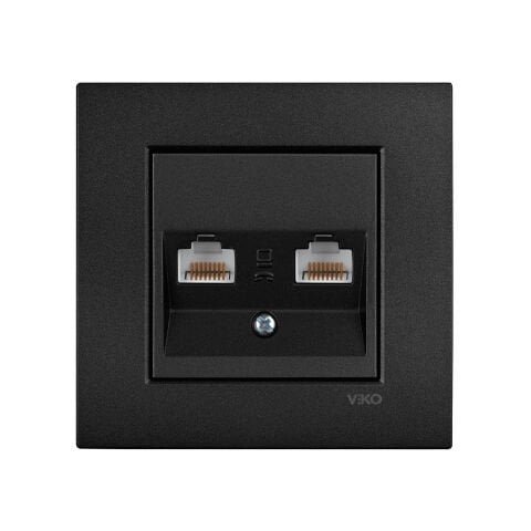 Viko Artline Novella Siyah İkili Data İnternet Çerçeveli - 92605532