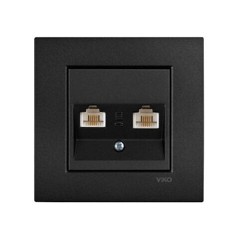 Viko Artline Novella Siyah İkili Nümeris Telefon Çerçeveli - 92605532