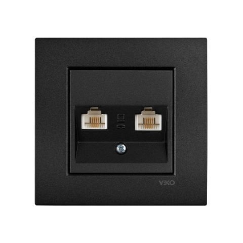 Viko Artline Novella Siyah İkili Nümeris Telefon Çerçeveli - 92605532