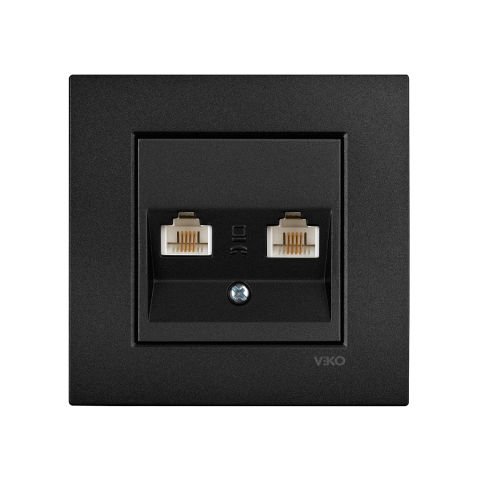 Viko Artline Novella Siyah İkili Nümeris Telefon Çerçeveli - 92605532