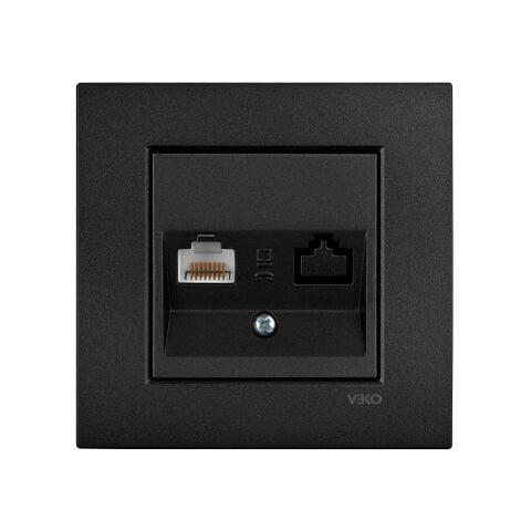 Viko Artline Novella Siyah Tekli Data İnternet Çerçeveli - 92605532