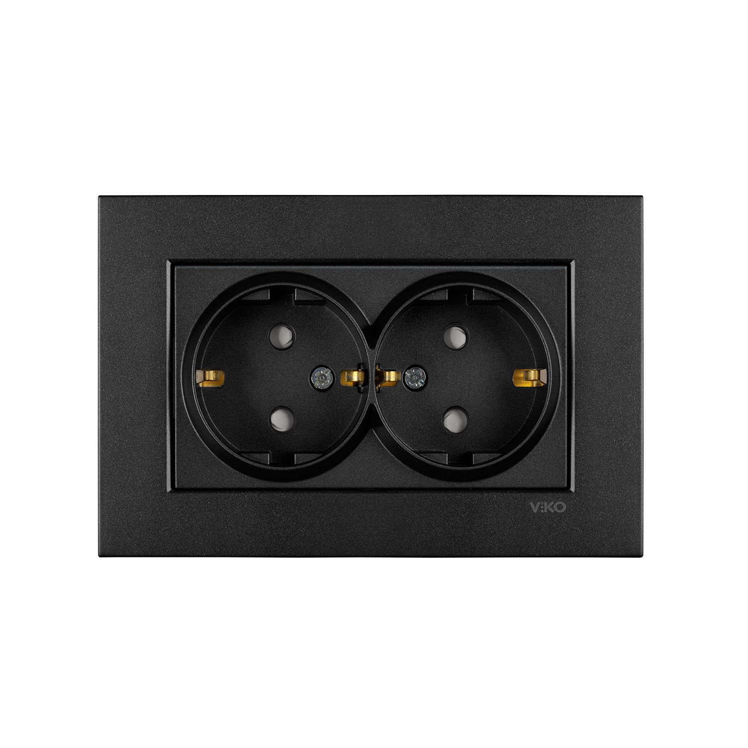 Viko Artline Novella Siyah İkili Topraklı Priz Çerçeveli - 92605558
