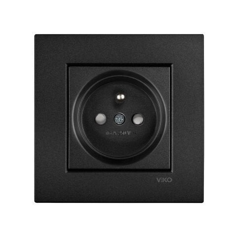 Viko Artline Novella Siyah UPS Topraklı Priz Ç.K. Çerçeveli - 92605545