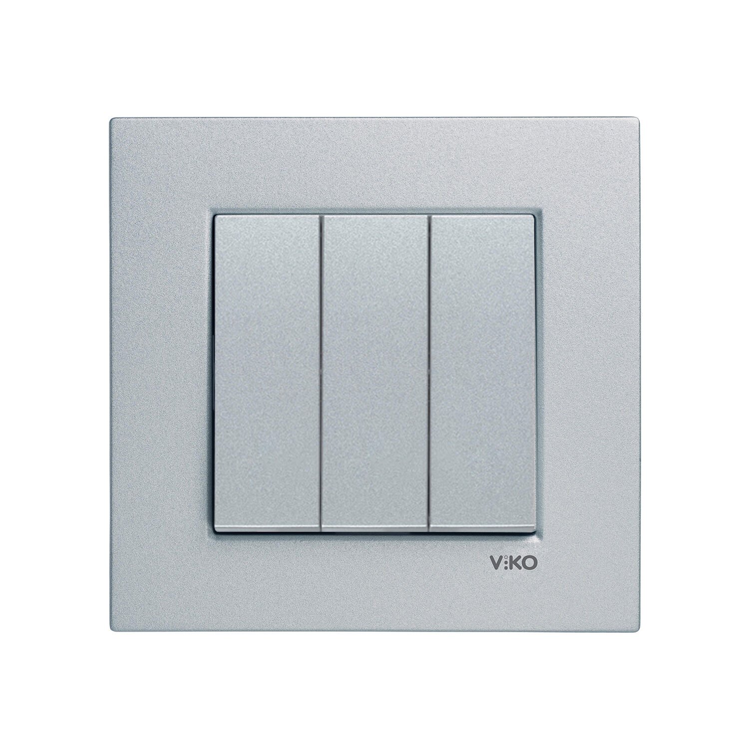 Viko Artline Novella Gümüş Üçlü Anahtar Çerçeveli - 92605068