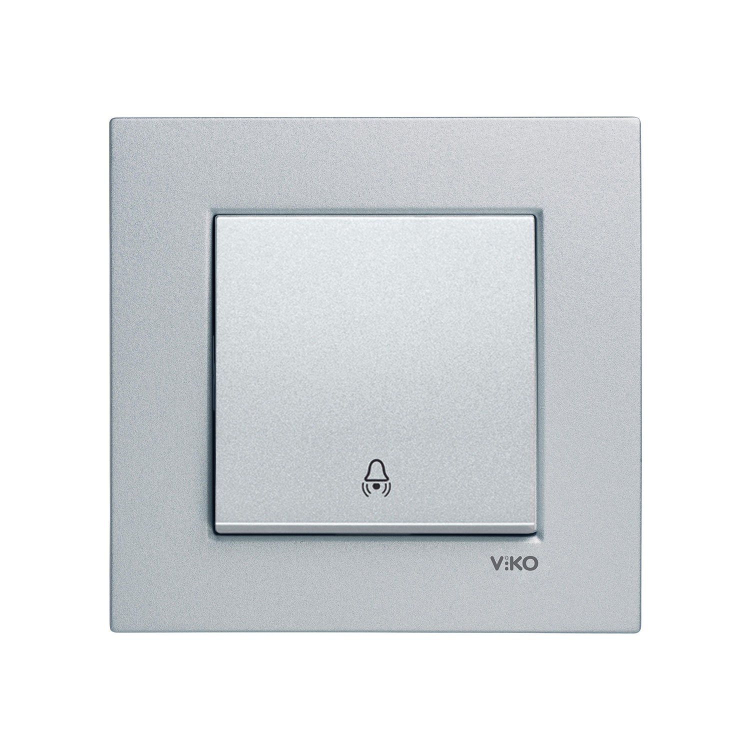 Viko Artline Novella Gümüş Zil Anahtarı Çerçeveli - 92605006