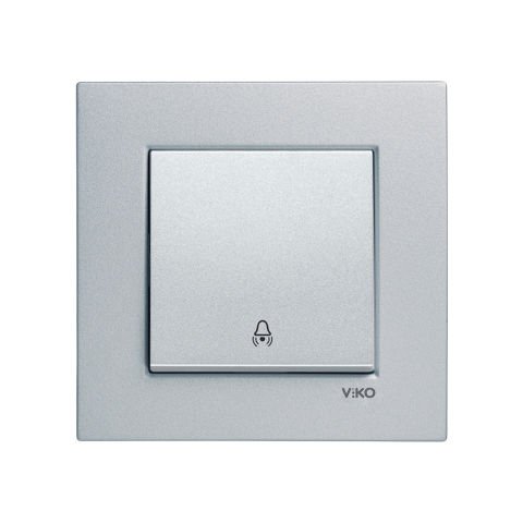 Viko Artline Novella Gümüş Zil Anahtarı Çerçeveli - 92605006