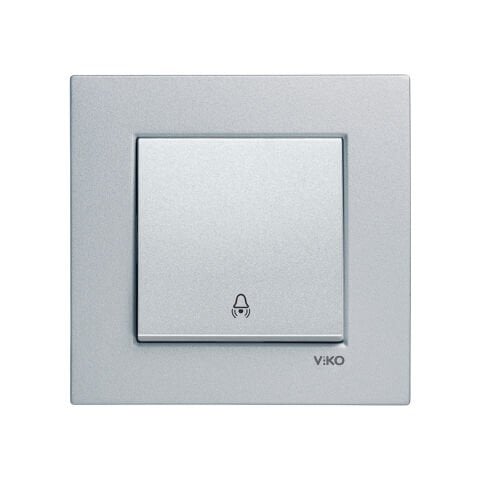 Viko Artline Novella Gümüş Zil Anahtarı Çerçeveli - 92605006