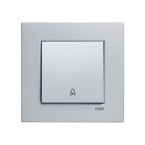 Viko Artline Novella Gümüş Zil Anahtarı Çerçeveli - 92605006