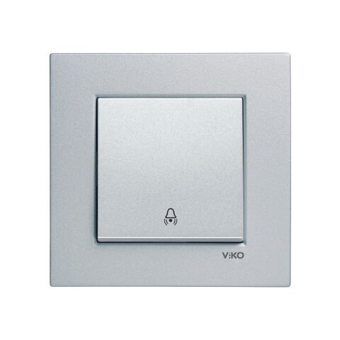 Viko Artline Novella Gümüş Zil Anahtarı Çerçeveli - 92605006