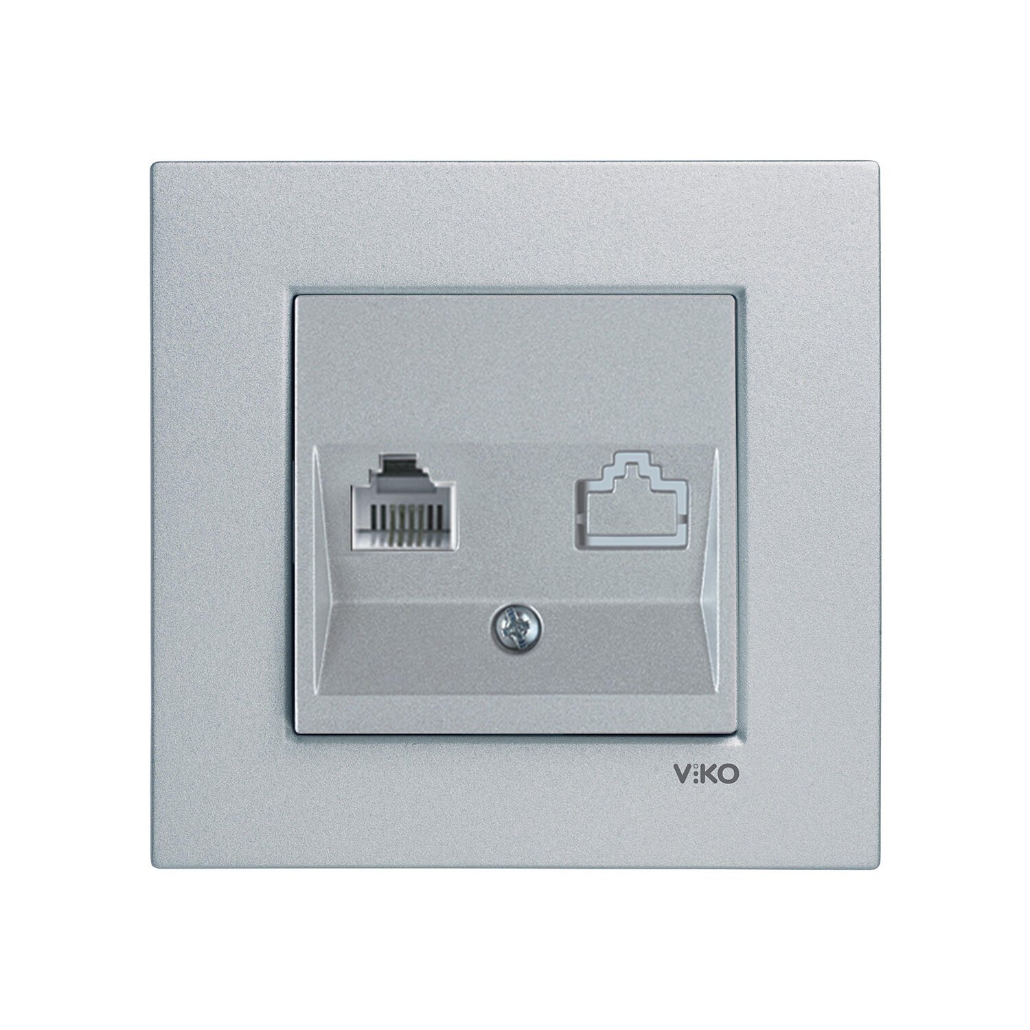 Viko Artline Novella Gümüş Tekli Nümeris Telefon Çerçeveli - 92605032