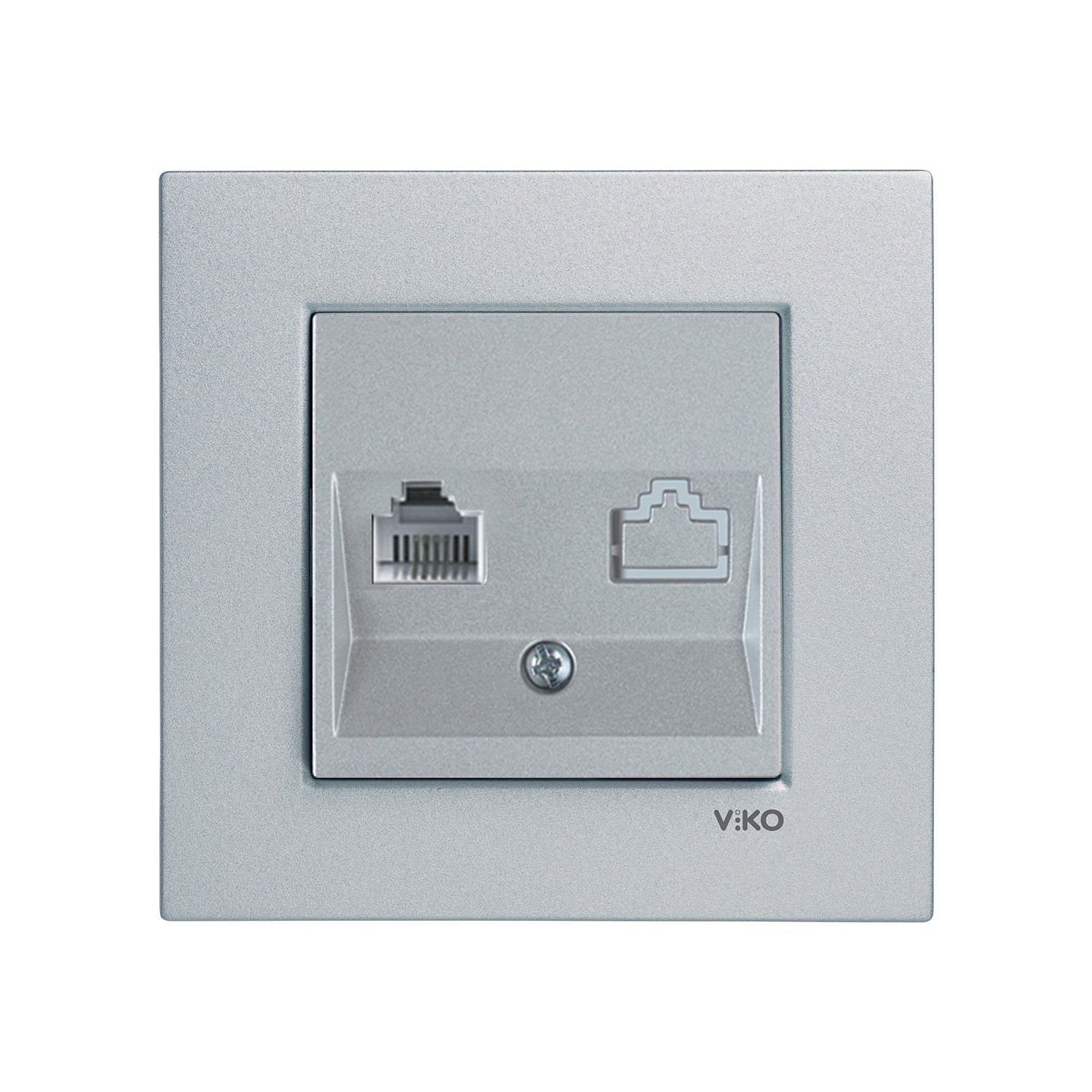 Viko Artline Novella Gümüş Tekli Nümeris Telefon Çerçeveli - 92605032