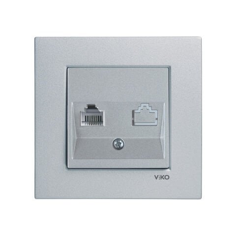 Viko Artline Novella Gümüş Tekli Nümeris Telefon Çerçeveli - 92605032