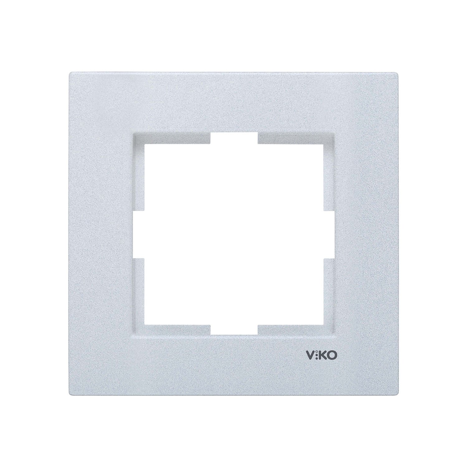 Viko Artline Novella Gümüş Renk Anahtar ve Priz Çeşitleri Tekli Çerçeve 92190601