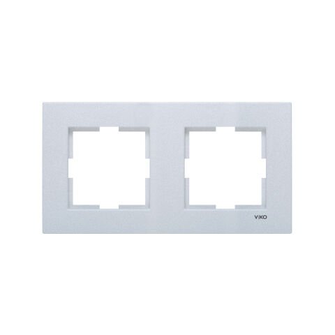 Viko Artline Novella Gümüş İkili Çerçeve 92190602