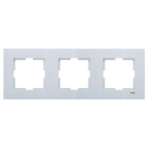 Viko Artline Novella Gümüş Üçlü Çerçeve 92190603