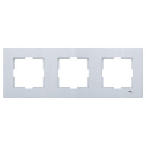 Viko Artline Novella Gümüş Üçlü Çerçeve 92190603