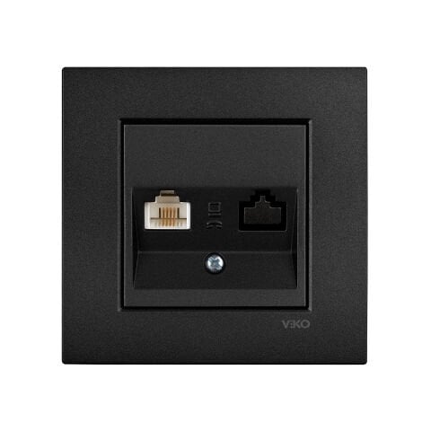 Viko Artline Novella Siyah Tekli Nümeris Telefon Çerçeveli - 92605532