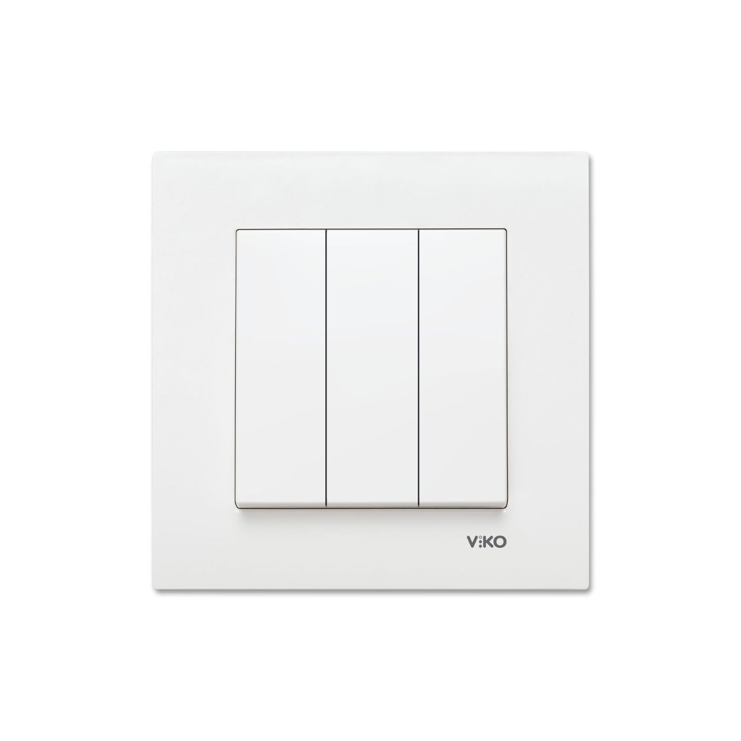 Viko Karre Beyaz Üçlü Anahtar Çerçeve Dahil 90967068