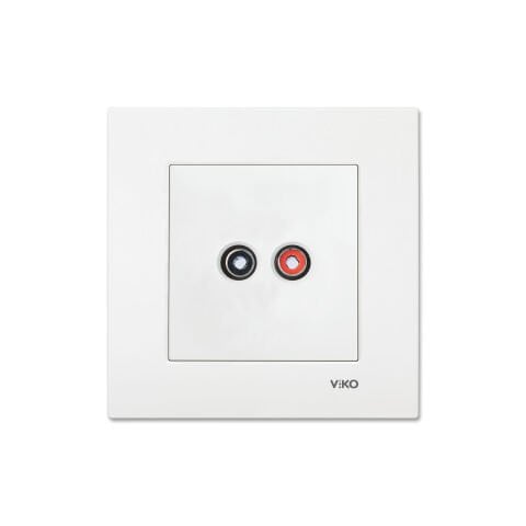 Viko Karre Beyaz Müzik Yayın (Hoparlör) Prizi Çerçeve Dahil 90967037