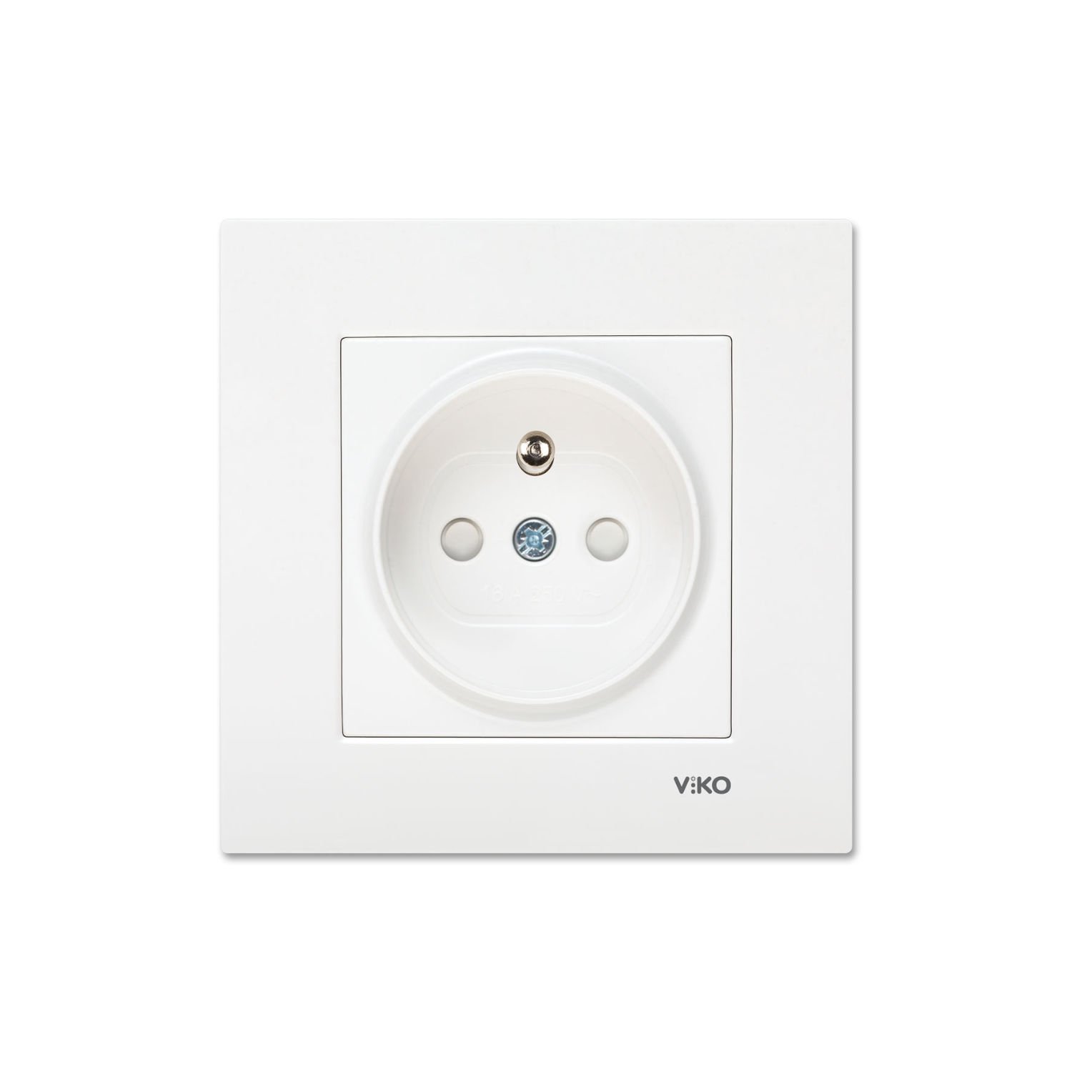 Viko Karre Beyaz Çocuk Korumalı UPS Priz Çerçeve Dahil 90967045