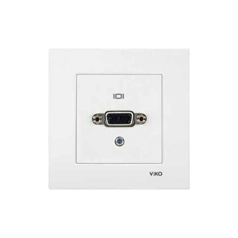Viko Karre Beyaz Vga Konnektör Çerçeve Dahil 90967166